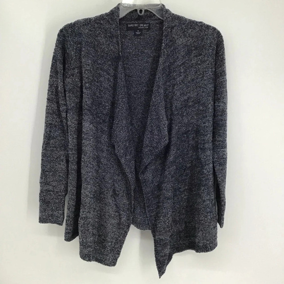 Barefoot Dreams Women’s Calypso Wrap Sweater Soft Cozy Warm Blue/Grey Size M - Picture 1 of 6